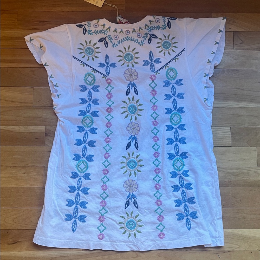 Johnny Was Oriel Flutter Sleeve Top - Picture 5 of 6